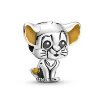 Disney Simba Charm, Charms for Pandora Bracelet S925 Sterling Silver Charm